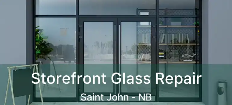  Storefront Glass Repair Saint John - NB