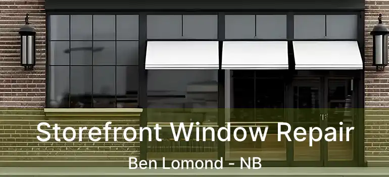  Storefront Window Repair Ben Lomond - NB