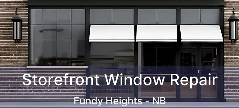  Storefront Window Repair Fundy Heights - NB