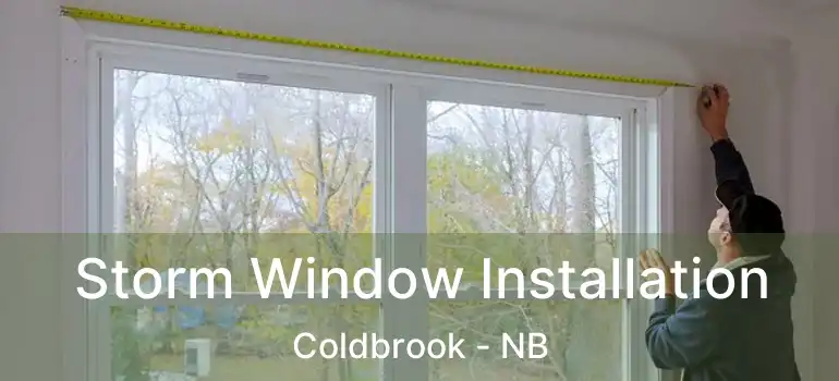  Storm Window Installation Coldbrook - NB