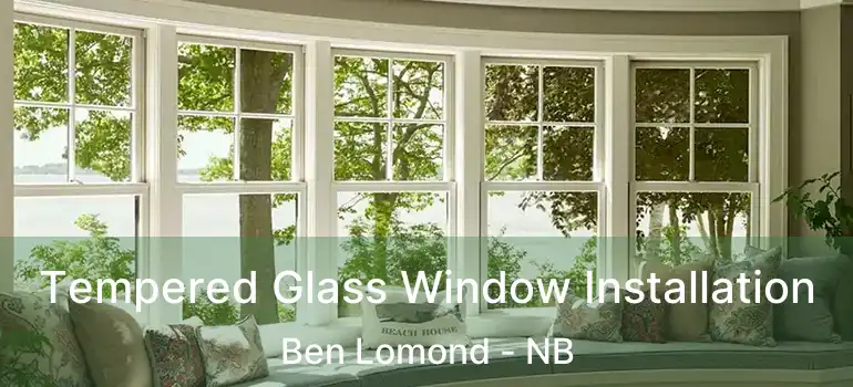  Tempered Glass Window Installation Ben Lomond - NB