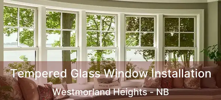  Tempered Glass Window Installation Westmorland Heights - NB
