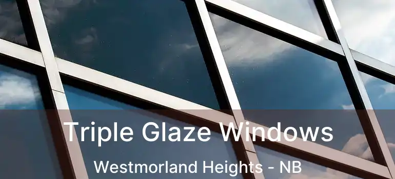  Triple Glaze Windows Westmorland Heights - NB