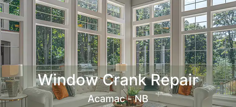  Window Crank Repair Acamac - NB