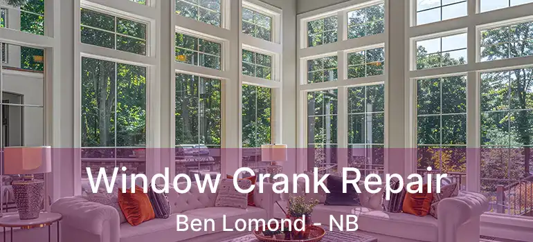  Window Crank Repair Ben Lomond - NB