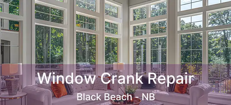  Window Crank Repair Black Beach - NB