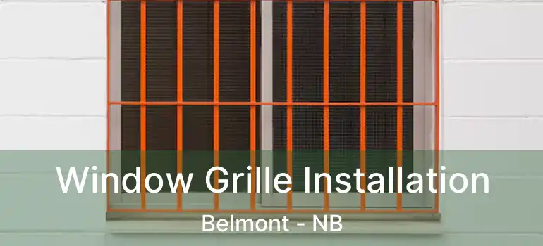  Window Grille Installation Belmont - NB