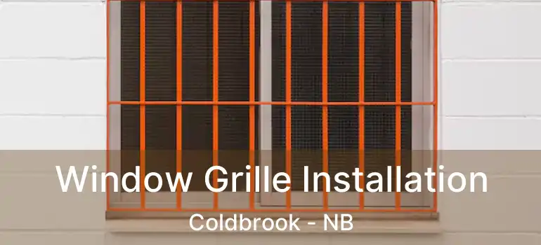  Window Grille Installation Coldbrook - NB