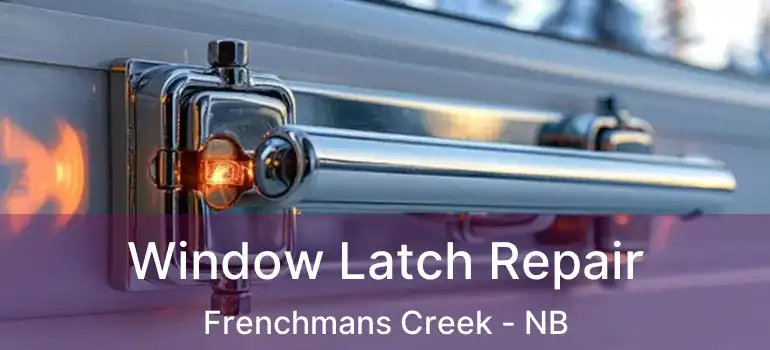 Window Latch Repair Frenchmans Creek - NB