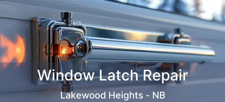  Window Latch Repair Lakewood Heights - NB
