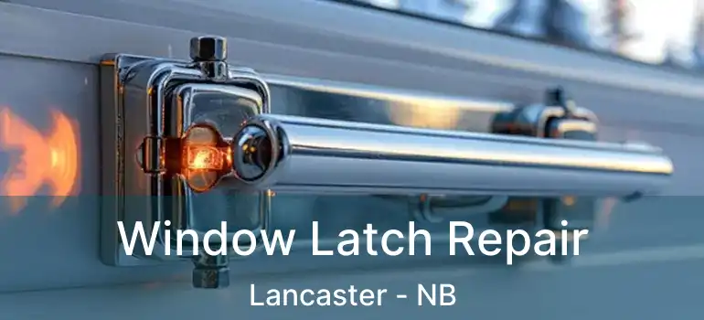  Window Latch Repair Lancaster - NB