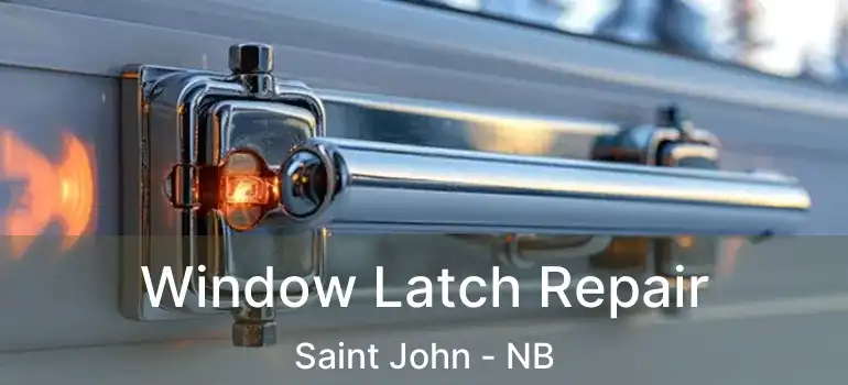  Window Latch Repair Saint John - NB