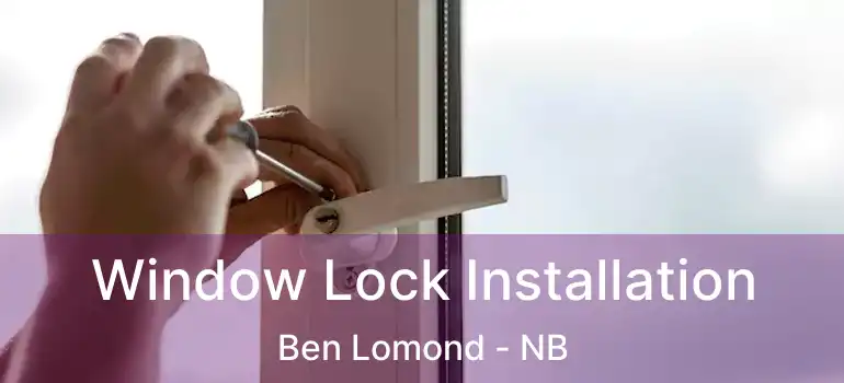  Window Lock Installation Ben Lomond - NB