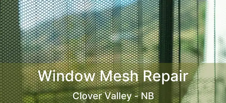  Window Mesh Repair Clover Valley - NB