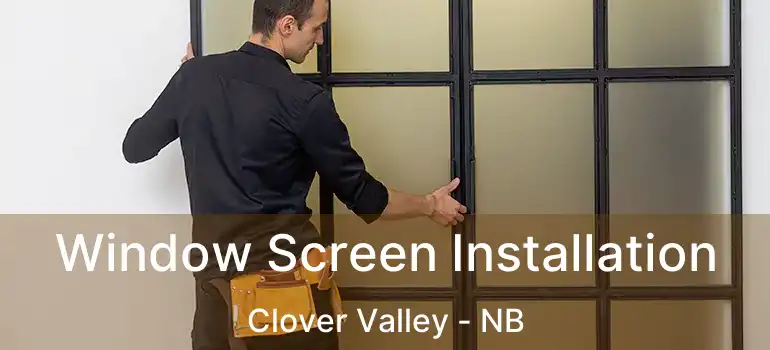  Window Screen Installation Clover Valley - NB