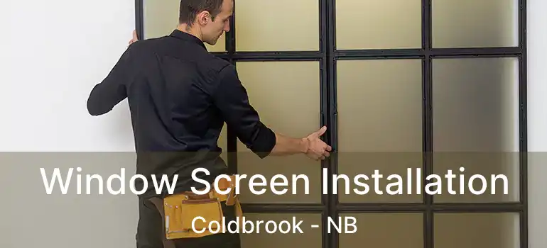  Window Screen Installation Coldbrook - NB