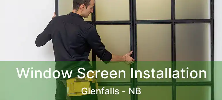  Window Screen Installation Glenfalls - NB