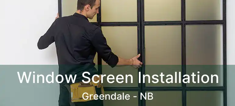  Window Screen Installation Greendale - NB