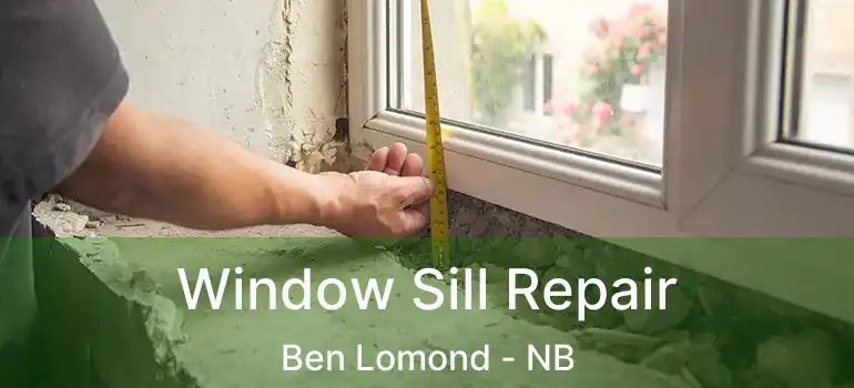 Window Sill Repair Ben Lomond - NB
