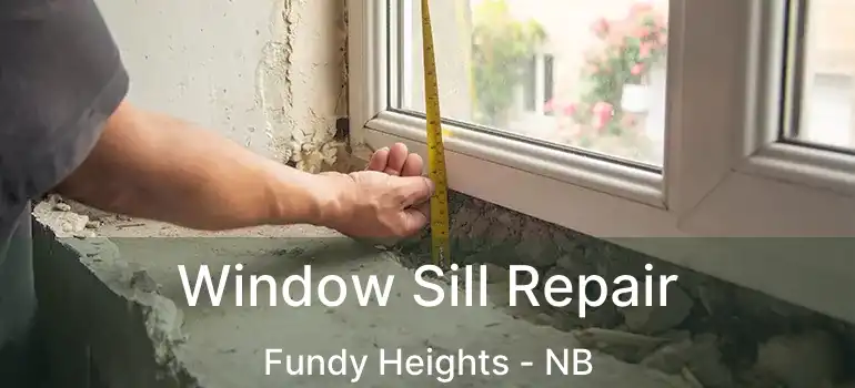  Window Sill Repair Fundy Heights - NB