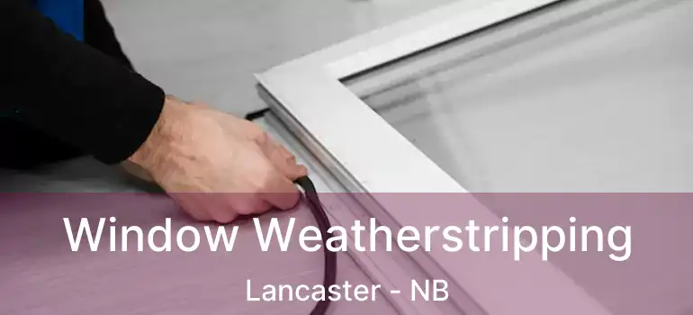  Window Weatherstripping Lancaster - NB